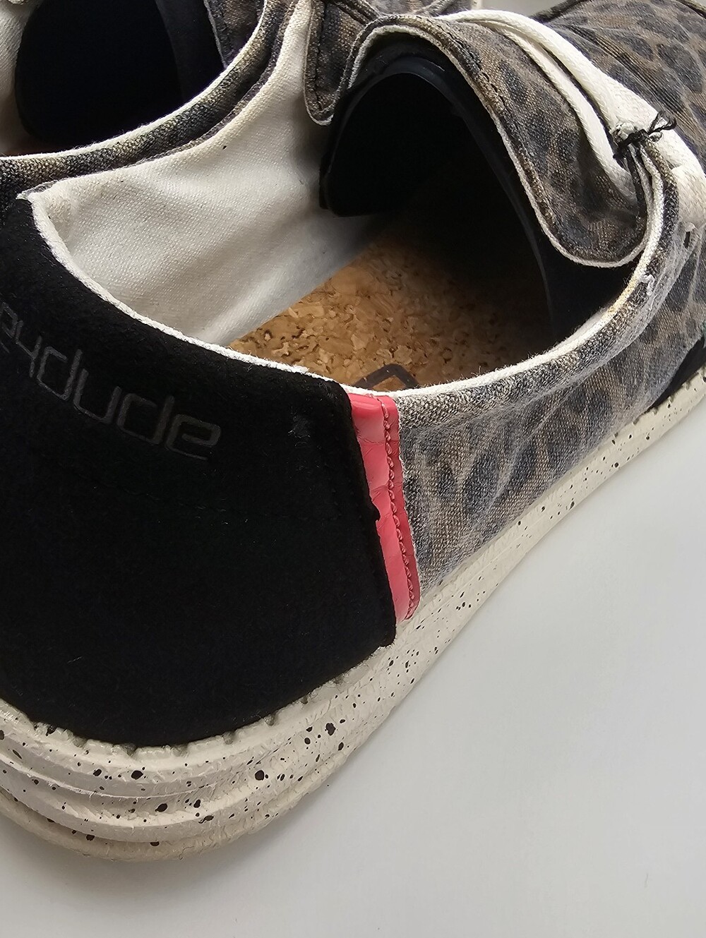 Hey Dude Women's Leopard Print Sneakers in Brown and Black - Picture 5 of 9